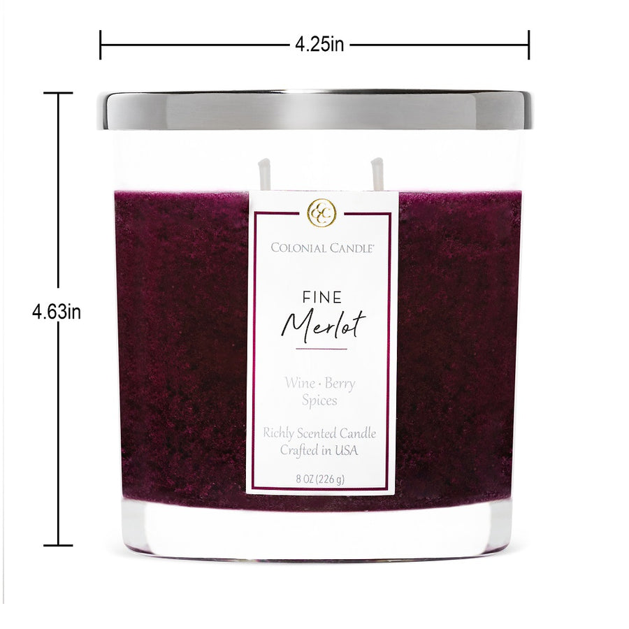 Fine Merlot, 8oz, Classic Ovals