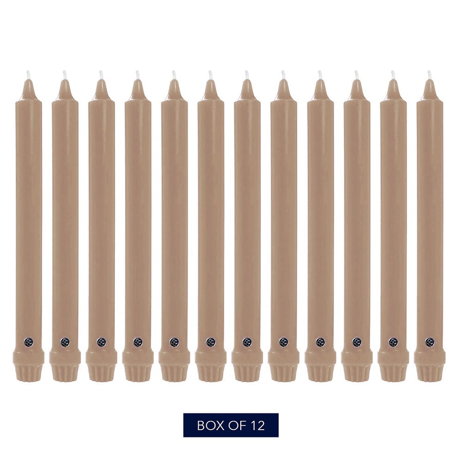 Mocha 12" Classic Dinner Candle