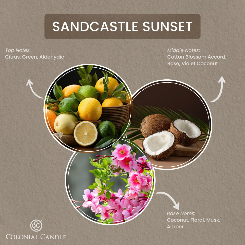 Sandcastle Sunsets, 14.5oz, Pop of Color