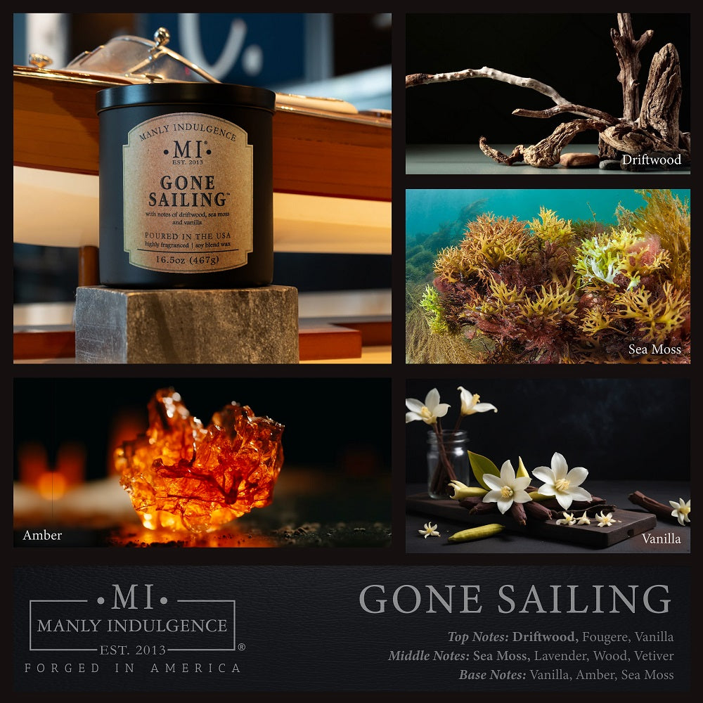 Gone Sailing, Manly Indulgence, 16.5oz, Classic+ Collection