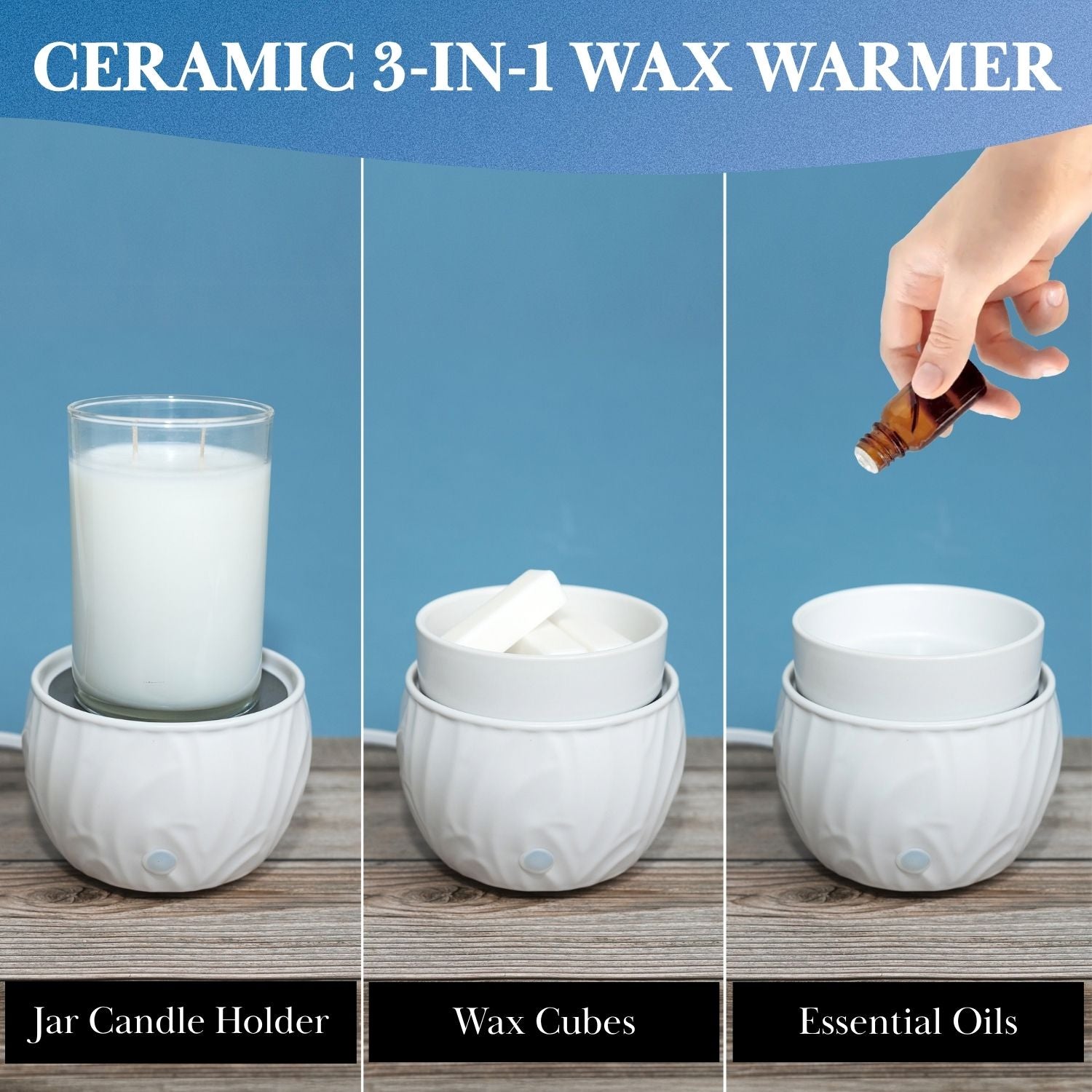 Colonial Candle Multifunctional White Warmer with Timer