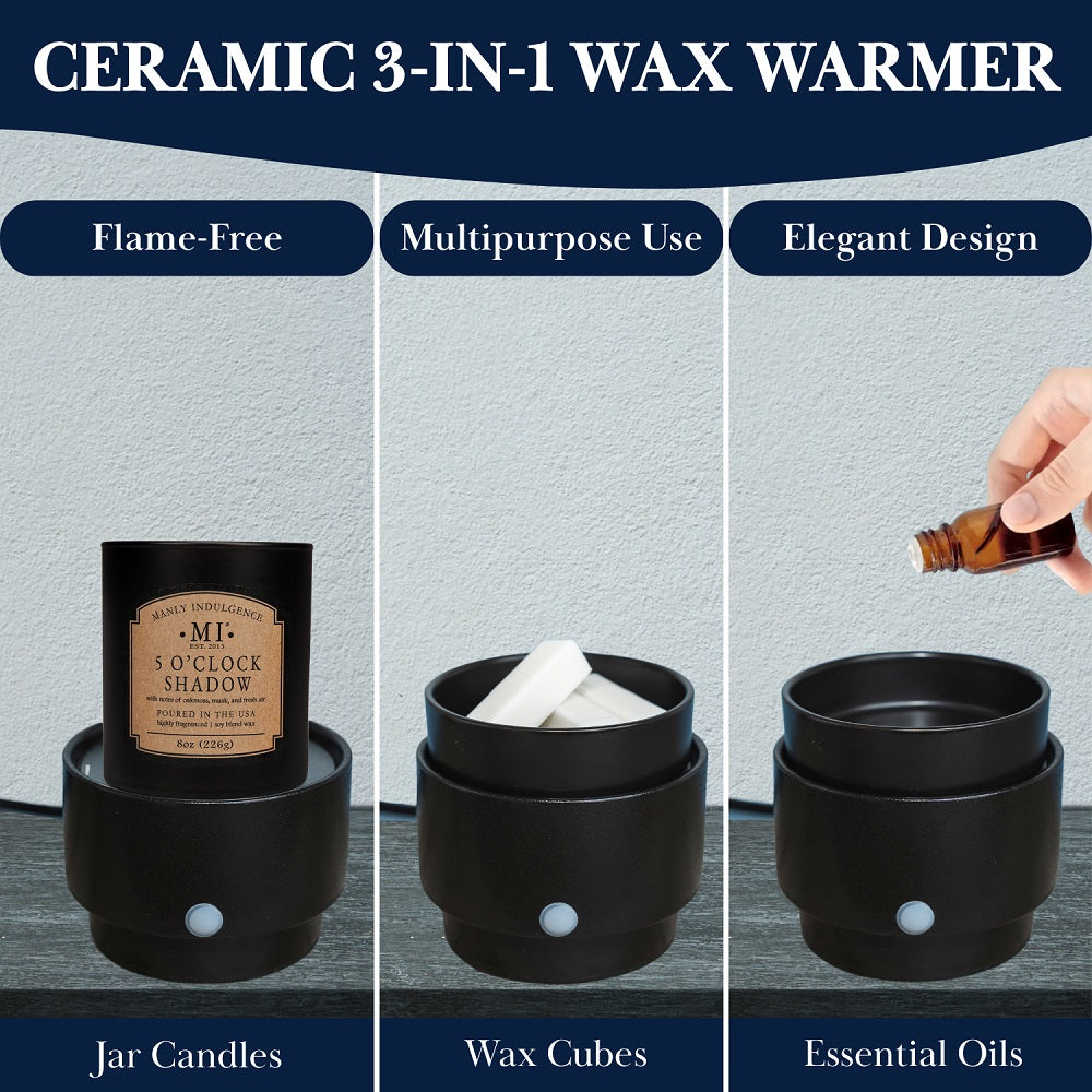 Manly Indulgence Multifunctional Textured Black Warmer