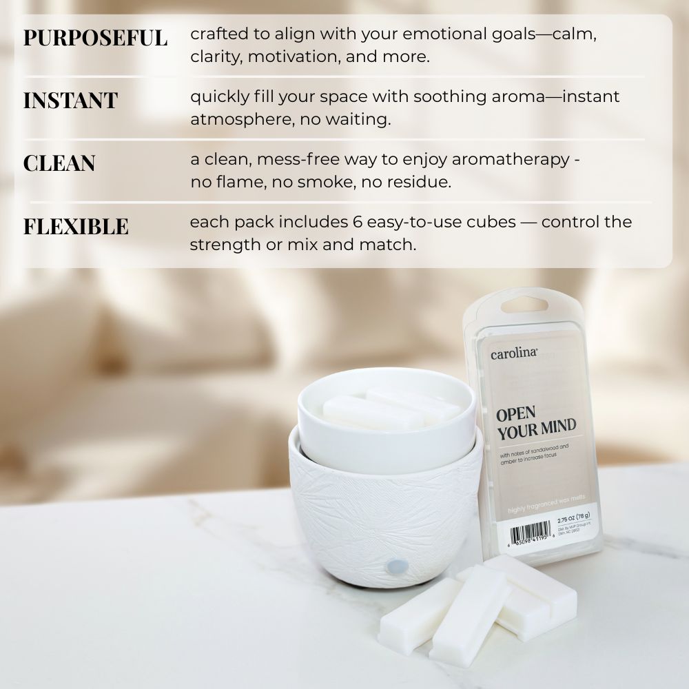 Open Your Mind Wax Melt, 2.75oz, Wellness Collection