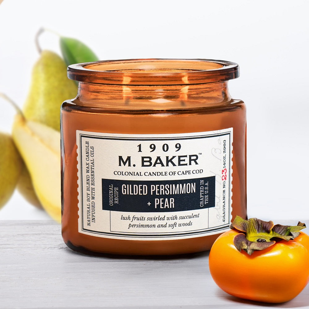 Gilded Persimmon & Pear, 14 oz, M Baker Collection