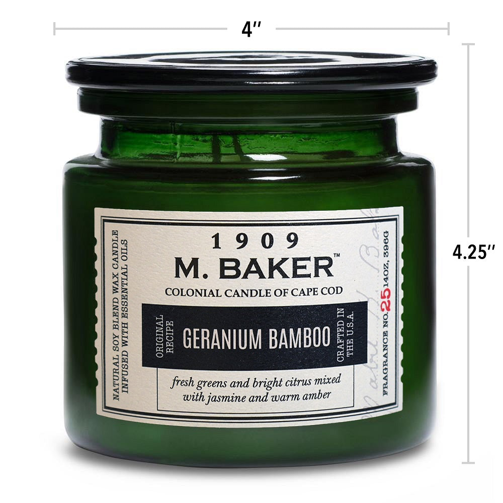 Geranium Bamboo, 14 oz, M Baker Collection