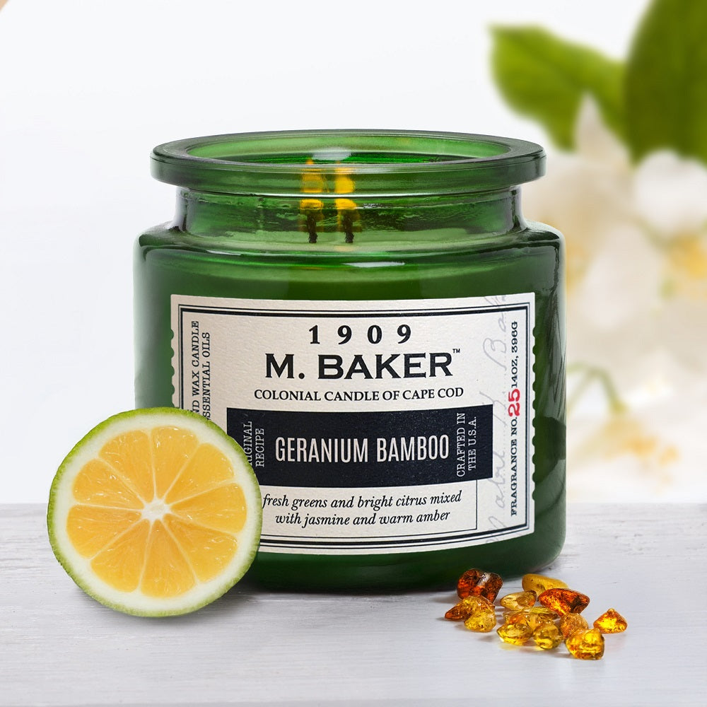 Geranium Bamboo, 14 oz, M Baker Collection