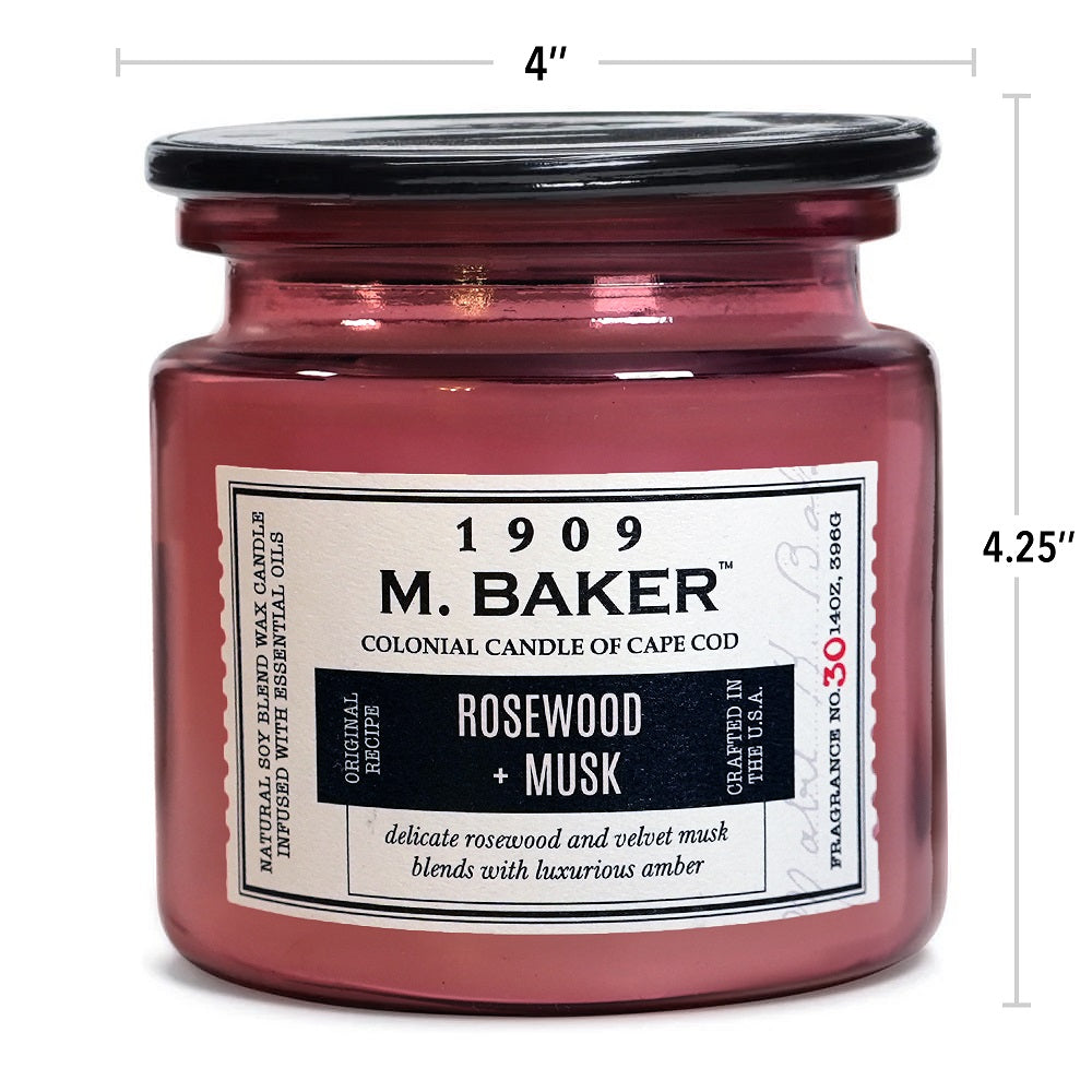 Rosewood & Musk, 14 oz, M Baker Collection