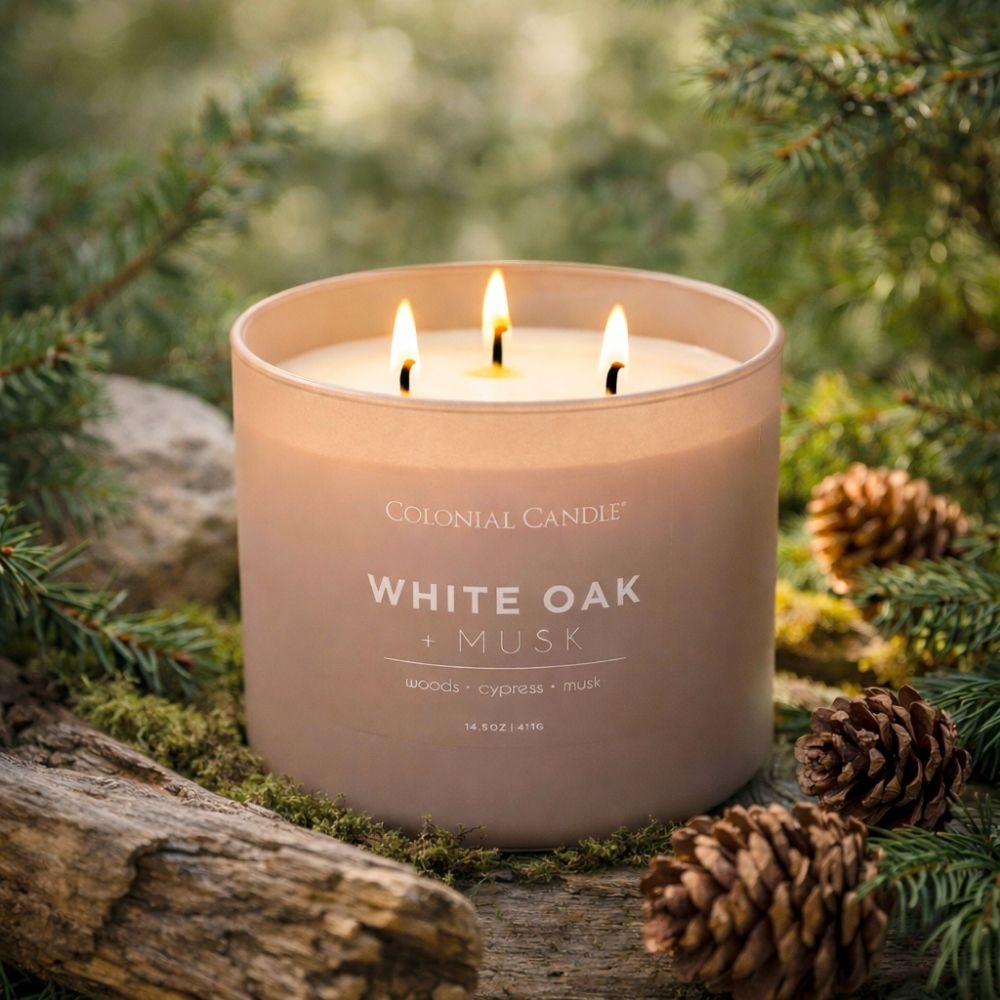 White Oak & Musk, 14.5oz, Pop of Color