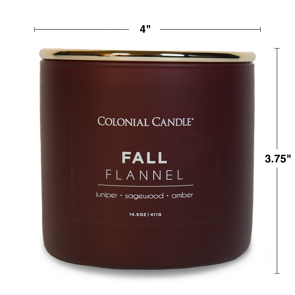 Fall Flannel, 14.5oz, Pop of Color