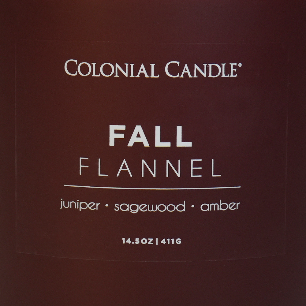 Fall Flannel, 14.5oz, Pop of Color