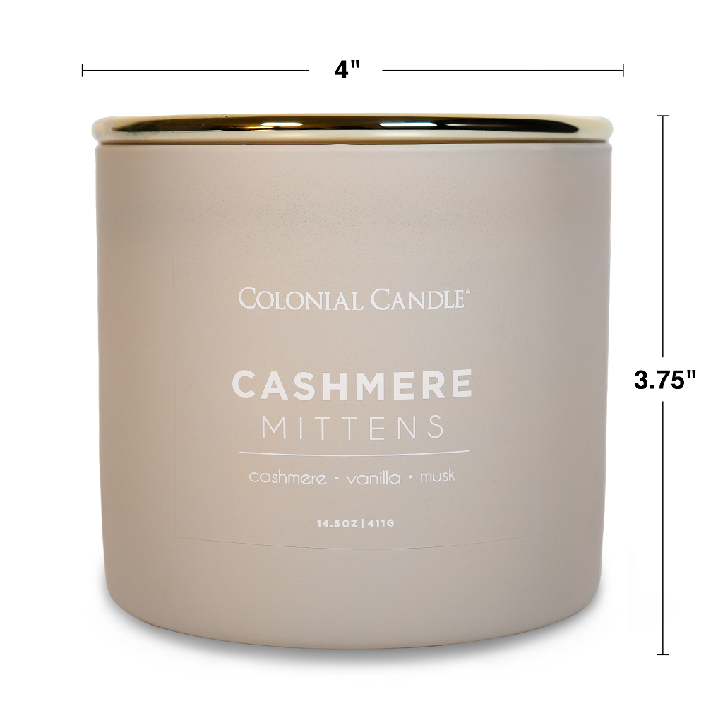 Cashmere Mittens, 14.5oz, Pop of Color