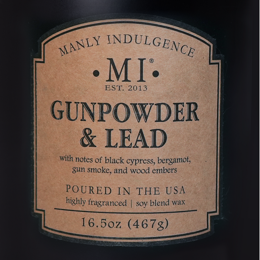 Gunpowder & Lead, Manly Indulgence, 16.5oz, Classic+ Collection