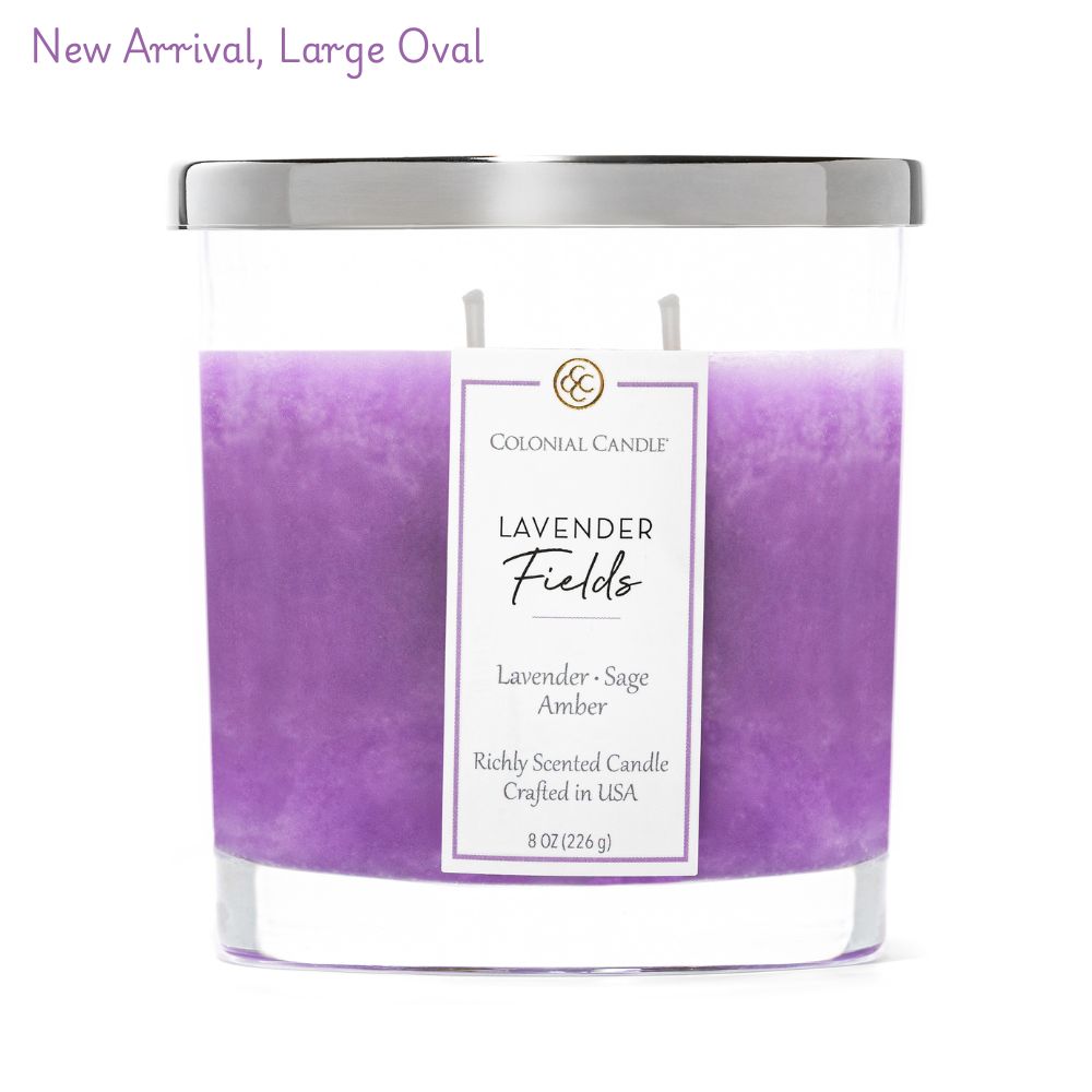 Lavender Fields,  8oz, Classic Ovals