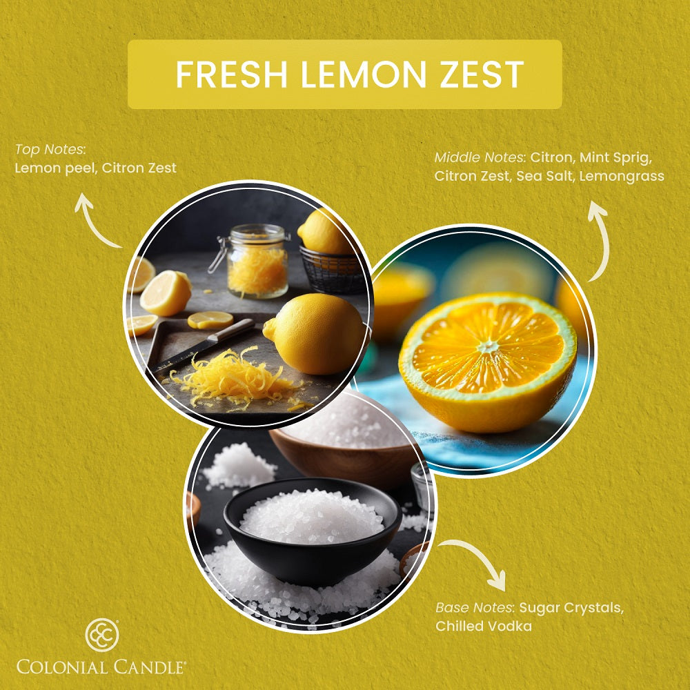Fresh Lemon Zest, 8oz, Classic Ovals