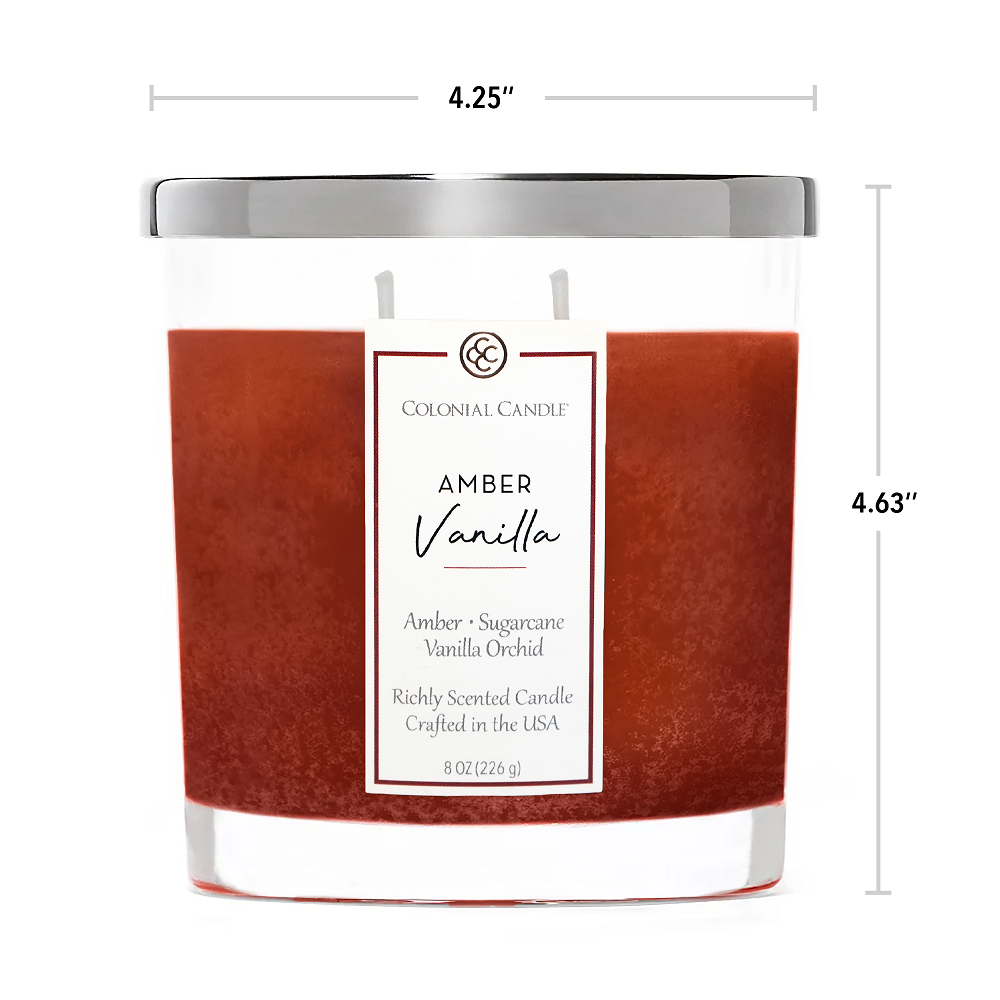 Amber Vanilla, 8oz, Classic Ovals