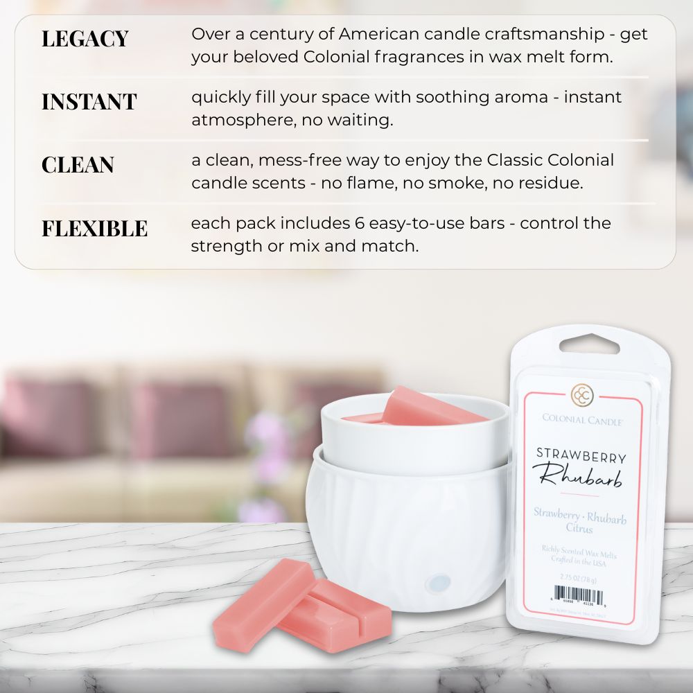 Strawberry Rhubarb, 2.75oz, Wax Melts