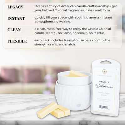 Vanilla Buttercream, 2.75oz, Wax Melts