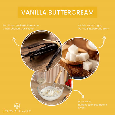 Vanilla Buttercream, 2.75oz, Wax Melts