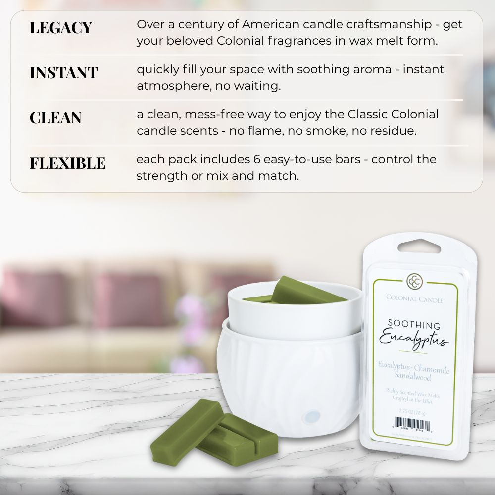Soothing Eucalyptus, 2.75oz, Wax Melts