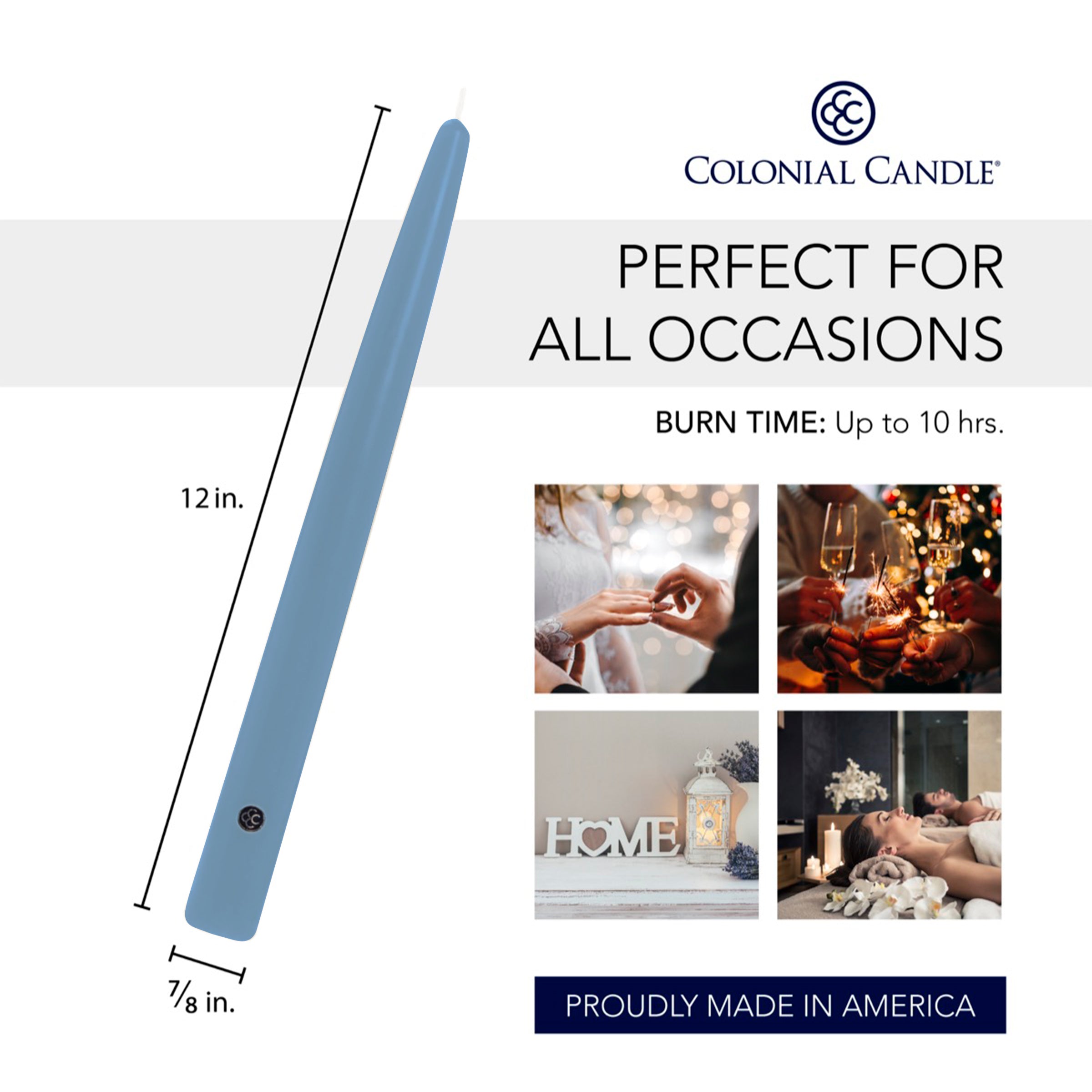 Wedgewood 12" Handipt Taper