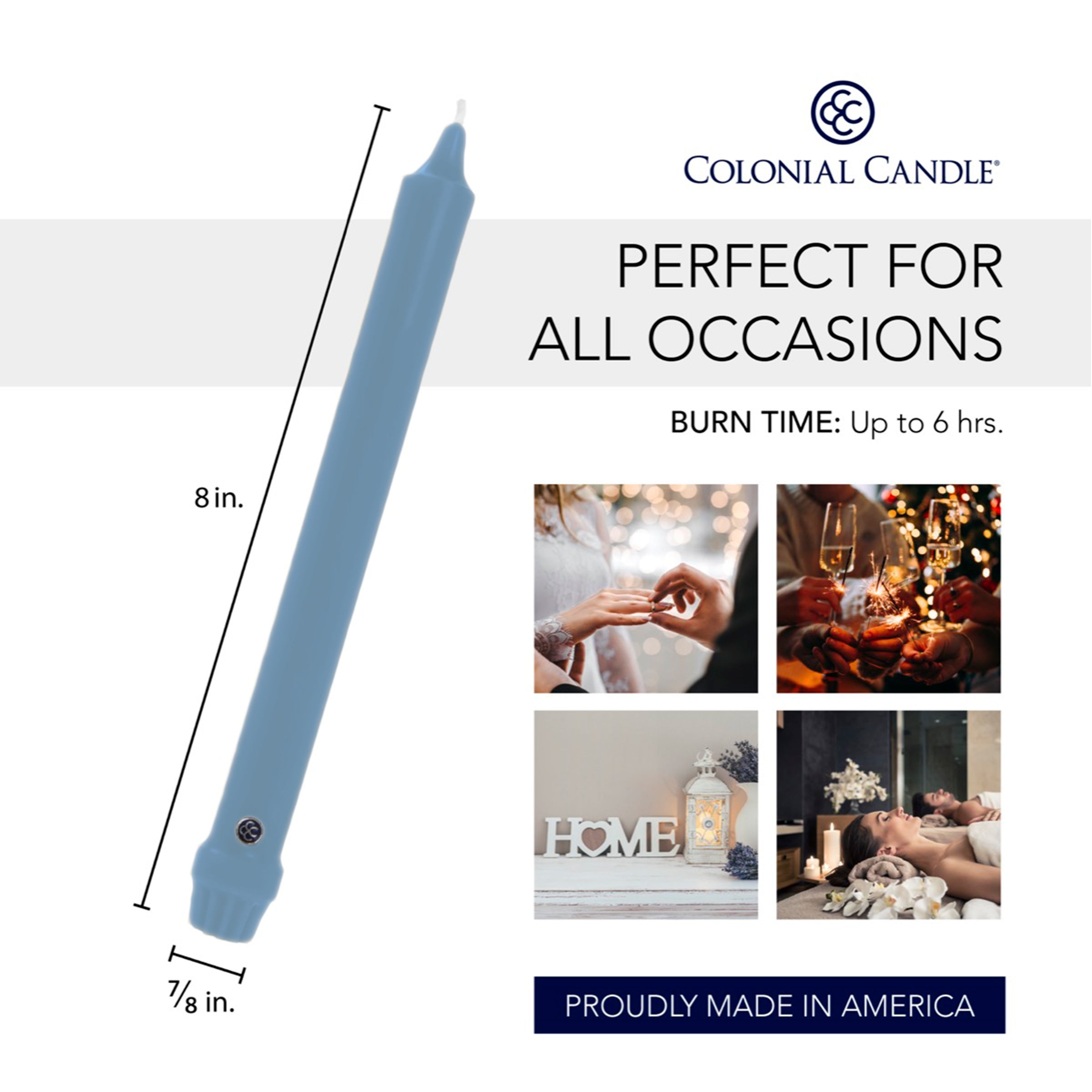 Wedgewood 8" Classic Taper