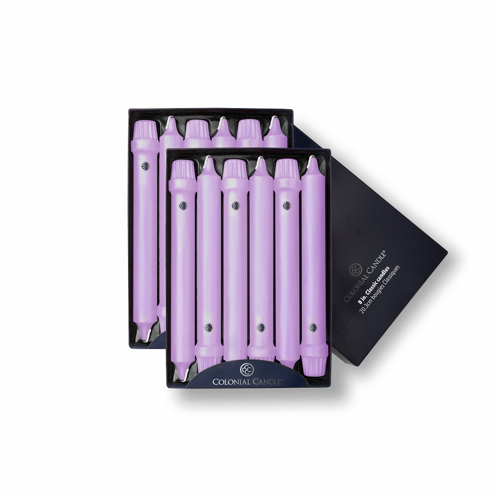 Lilac 8" Classic Dinner Candle