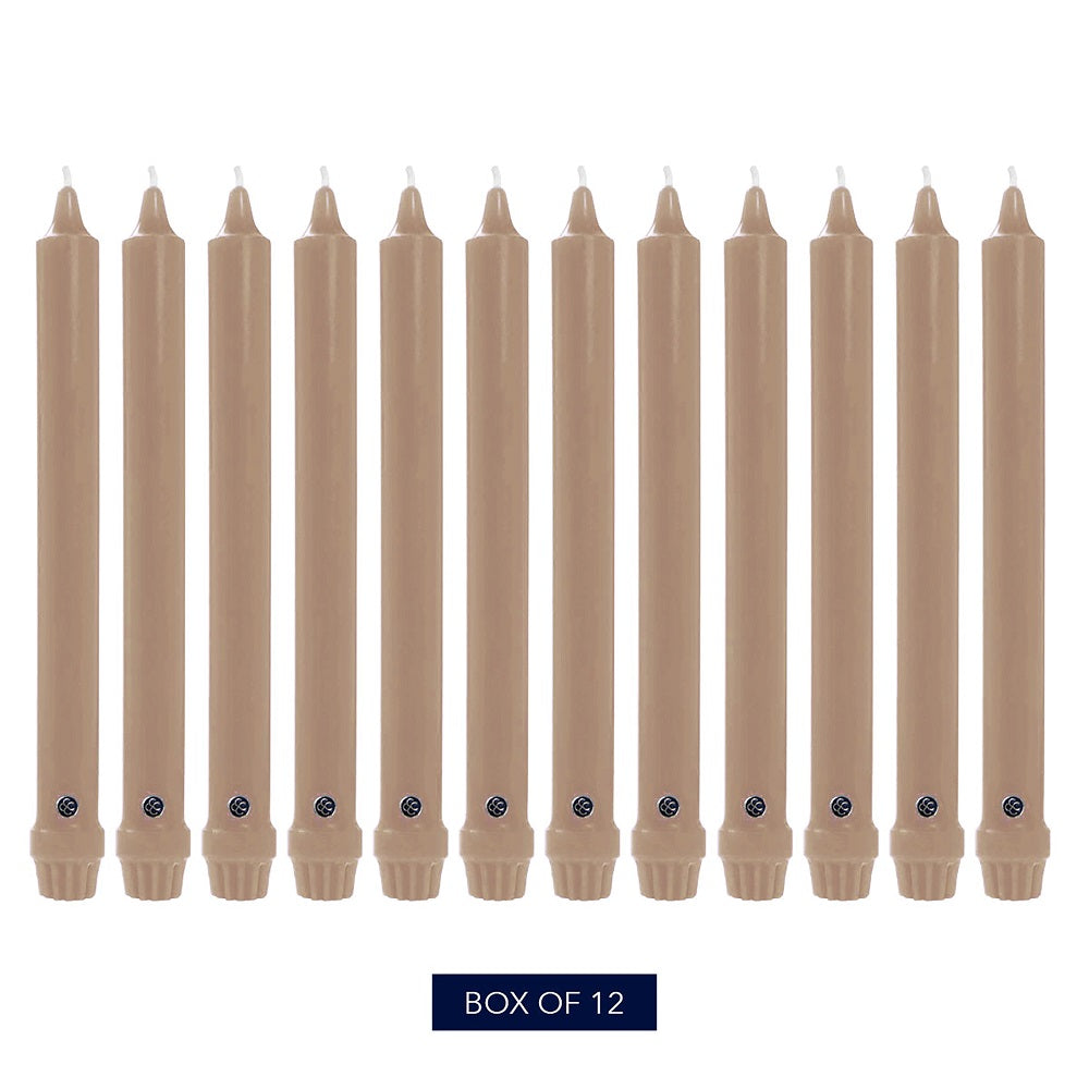 Mocha 8" Classic Dinner Candle