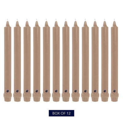 Mocha 12" Classic Dinner Candle