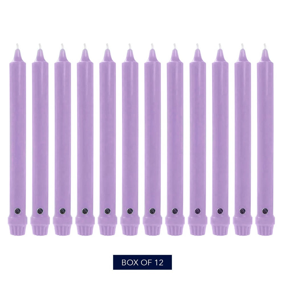 Lilac 12" Classic Dinner Candle