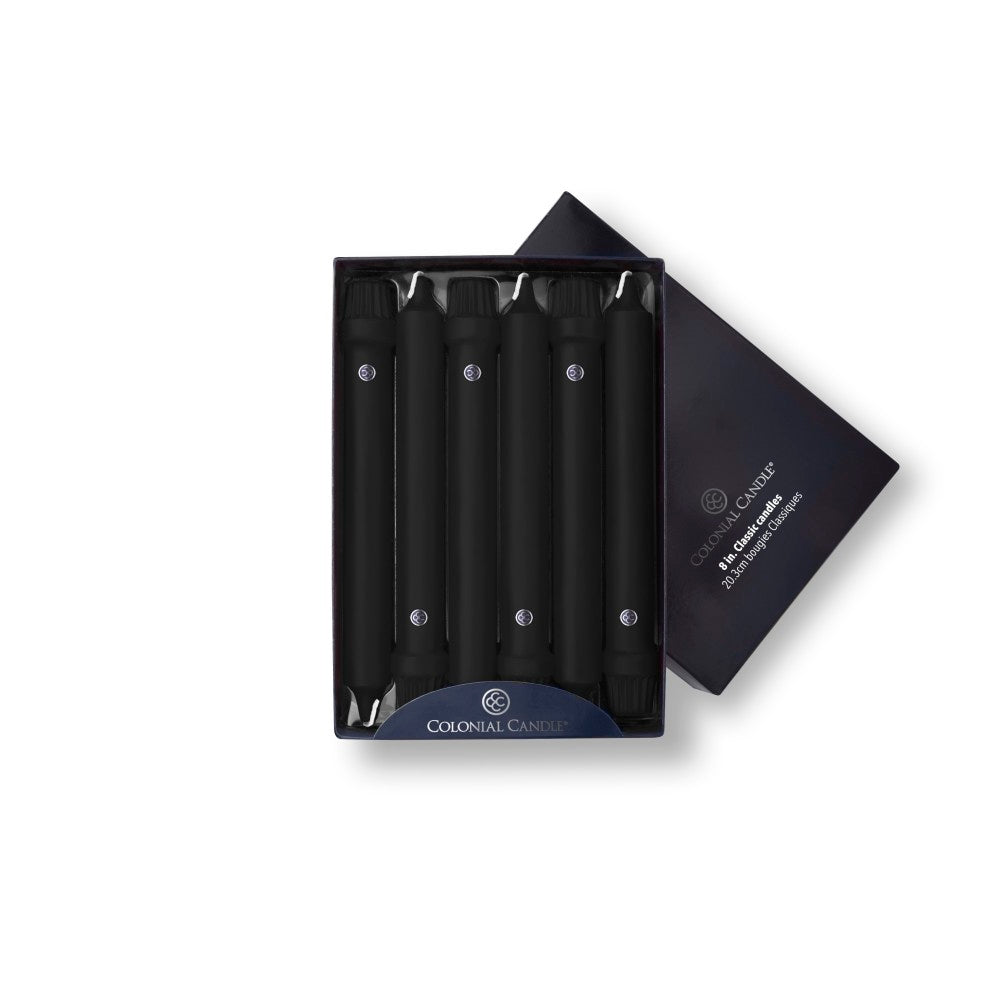 Black 8" Classic Taper