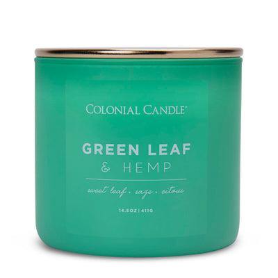 Green Leaf Hemp. 14.5oz, Pop of Color