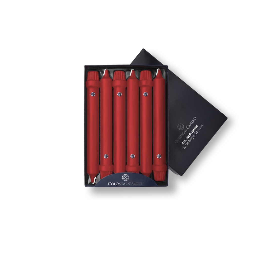 Red 8" Classic Taper