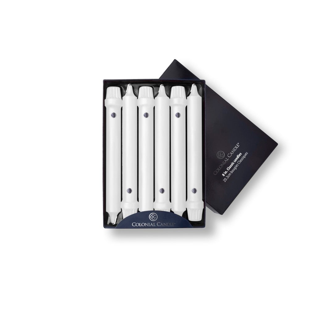 White 8" Classic Taper